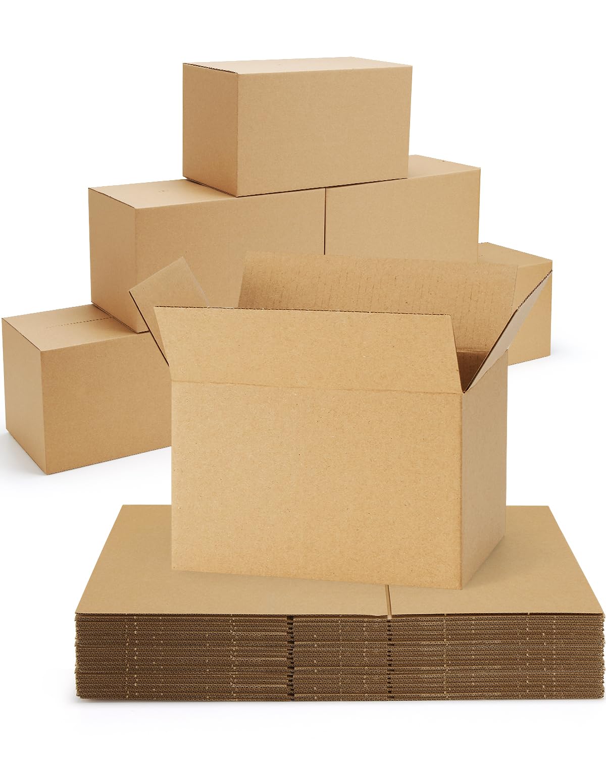 40-Pack-Small-Shipping-Boxes-6x4x4, Corrugated-Cardboard-Boxes-for-Packaging-Small-Business, Brown-Boxes-Mailers
