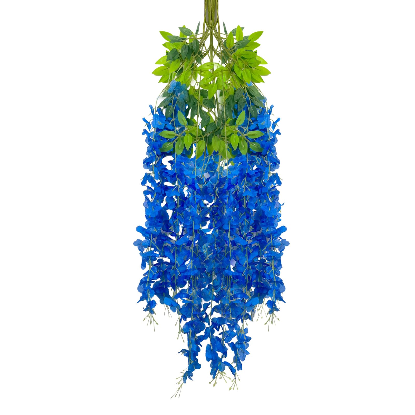 5 Pack Pink Wisteria Hanging Flowers Garland, 3.77 Feet Artificial Flower Vines, Fake Wisteria, Artificial Vines Hanging Garland for Backdrop Outdoor Yard Garden Decor