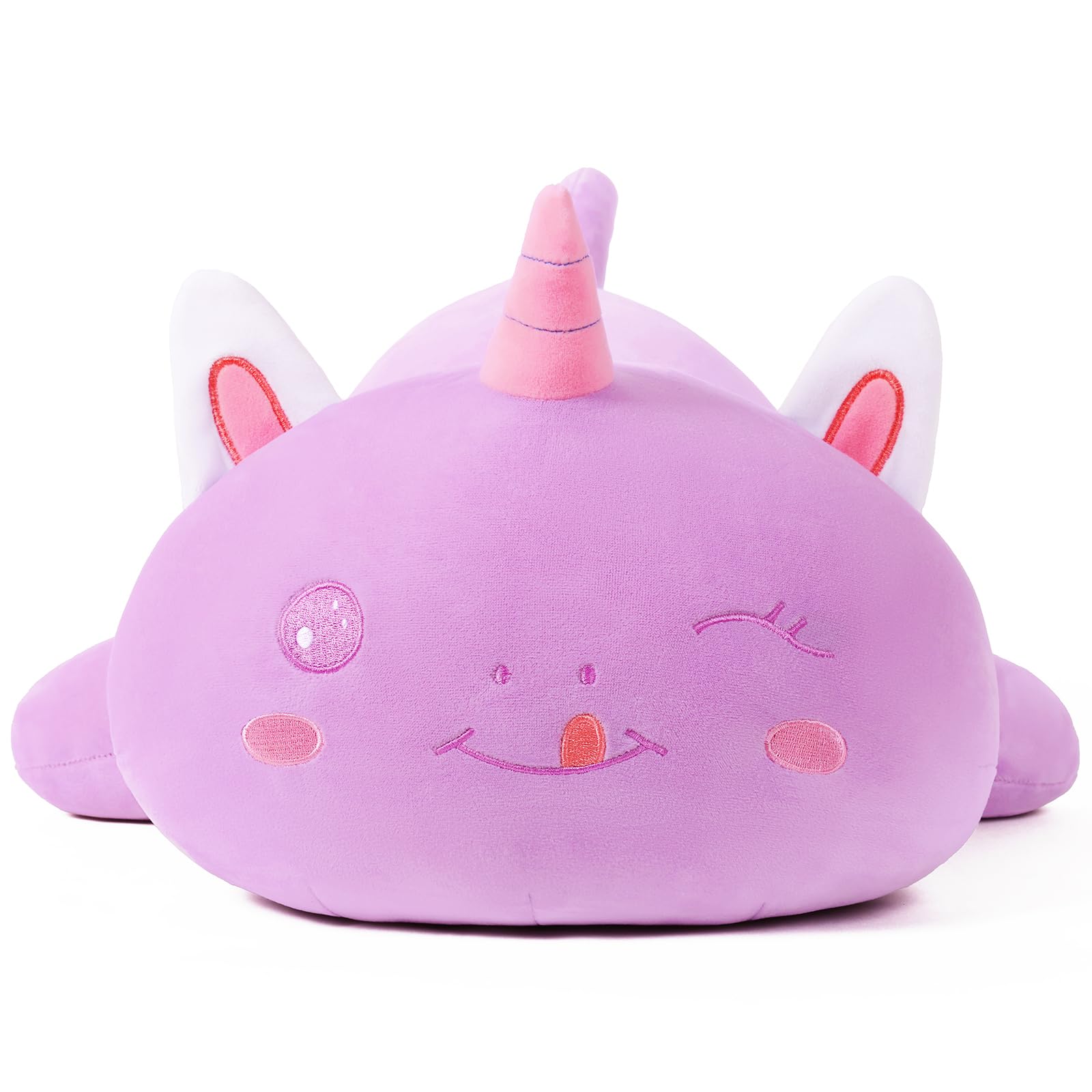 SNOWOLF Black Axolotl Plush Pillow Cute and Soft Axolotl Stuffed Animal Kawaii Plushie Toy Great Gift for Kids, 12"