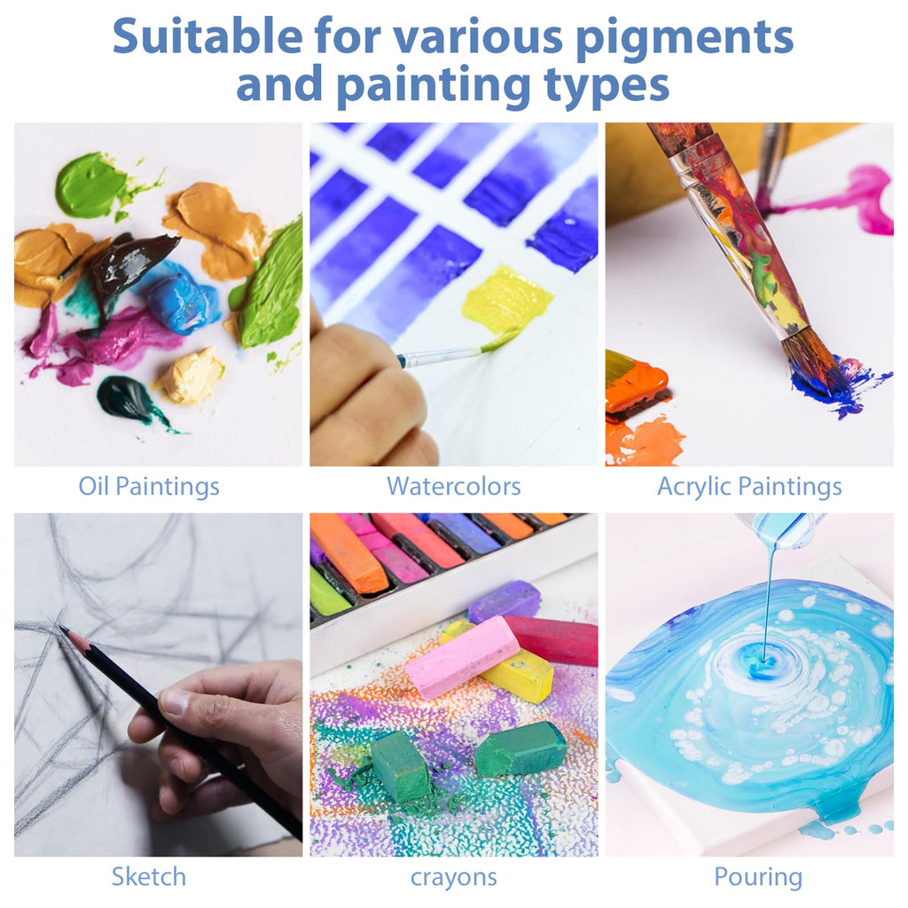 ESRICH Stretched Canvas for Painting 5x7, 48 Pack Small Canvases for Painting 5/8" Profile Primed Acid-Free Blank Painting Canvas for Kids & Artists for Decorations, Painting Parties.
