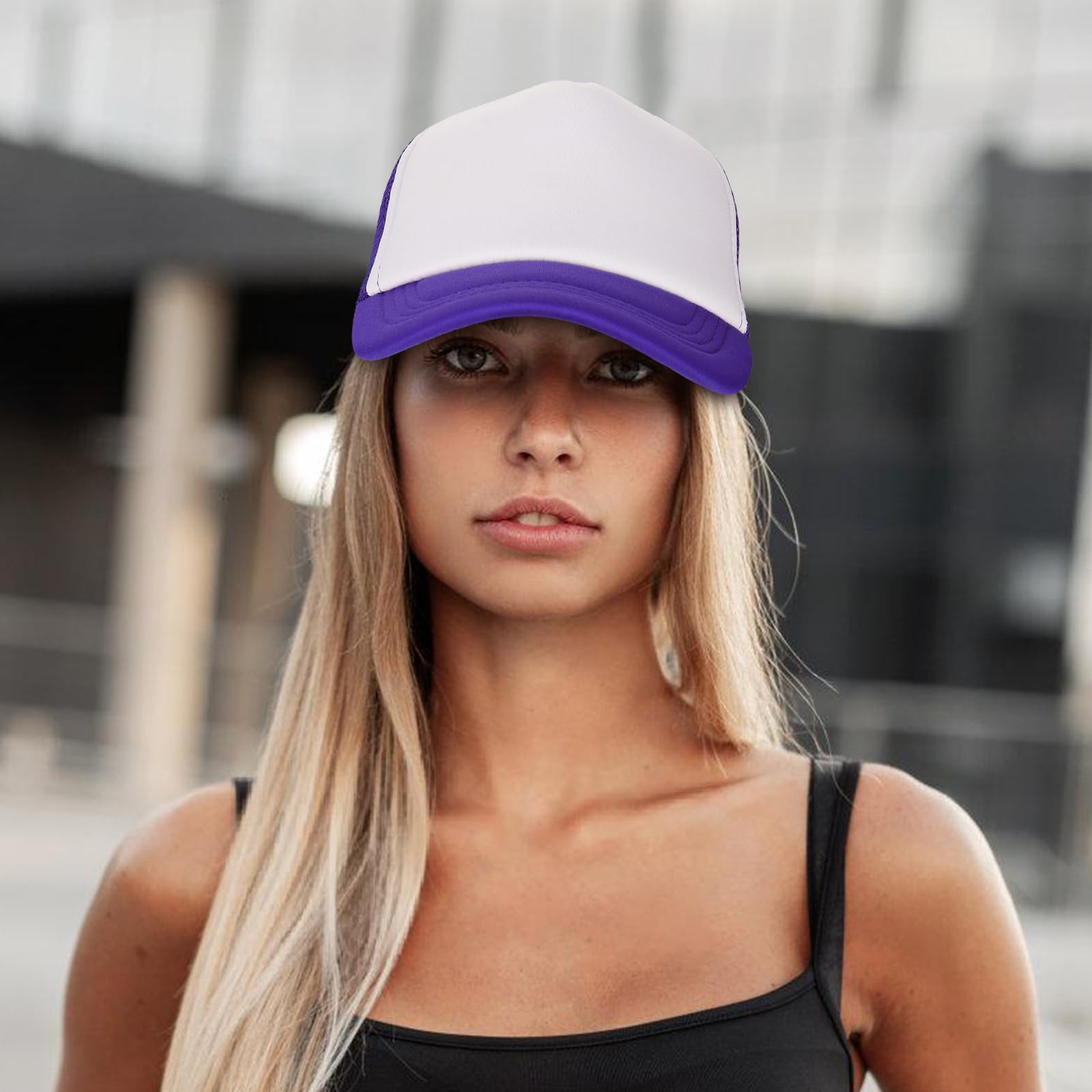 Ultrafun 10 Pack Trucker Hat Mesh Sublimation Blank Hats Adjustable Baseball Caps Hats for Men Women