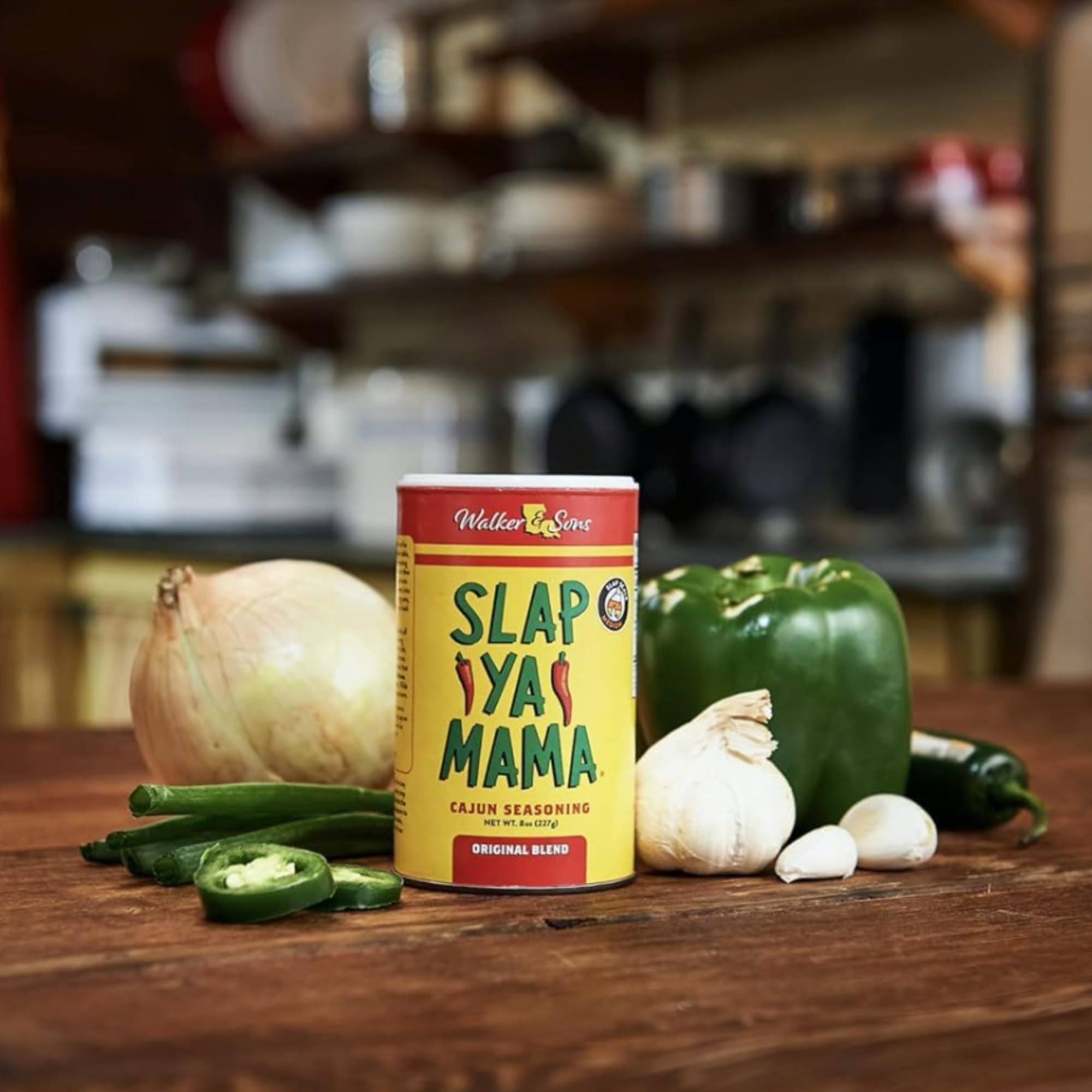 Slap Ya Mama Cajun Seasoning from Louisiana, Hot Blend, No MSG and Kosher, 8 Ounce Can