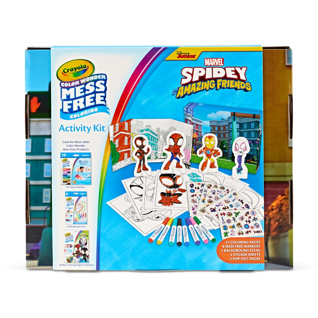 Crayola Color Wonder Gabby's Dollhouse Activity Kit, Mess Free Coloring Set for Toddlers, Travel Activities & Toys, Gifts for Girls & Boys