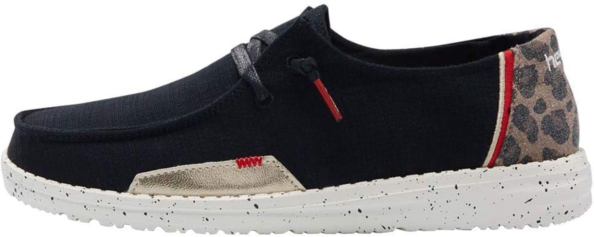 HEYDUDE Wendy Stretch Canvas Women’s Shoes, Women’s Slip-on Loafers, Comfortable & Light-Weight