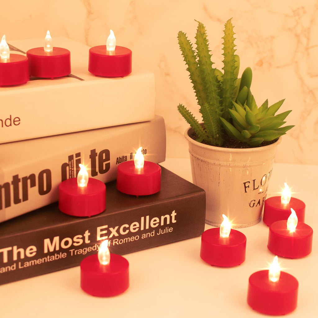 Tea Light Candles with Remote Control,Flickering Flameless LED Candle,Long Lasting 400+Hours,Battery Operated with Timer for Home Decoration Seasonal &Festival Celebration Warmyellow (5pcs)