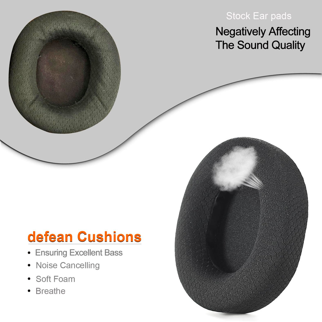 Arctis 3/5 / 7/9 Replacement Black Fabric Ear Pads Cushion Compatible with SteelSeries Arctis 3 / Arctis 5 / Arctis 7 Arctis 9 / Arctis 1 / Arctis pro Lossless Wireless Gaming Headset Headphone