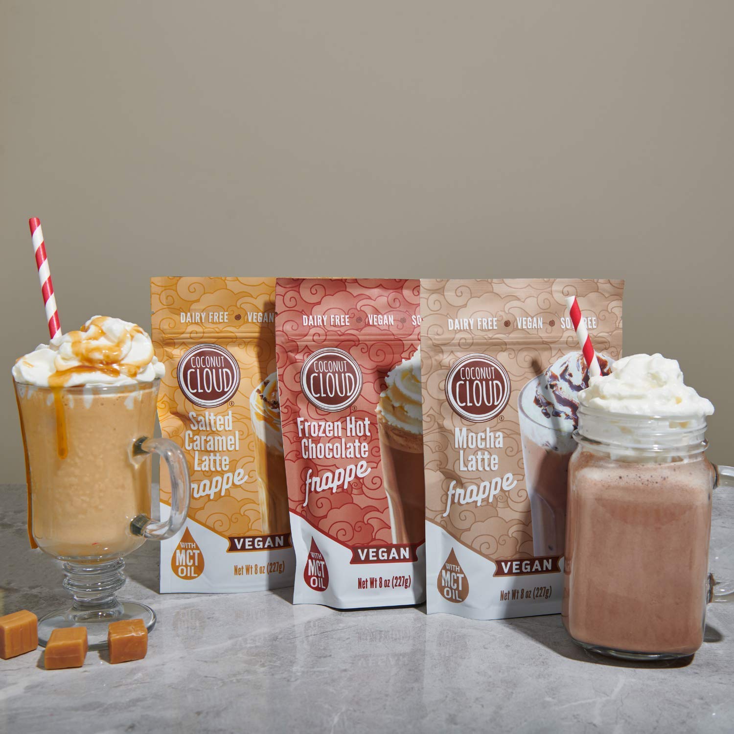 Coconut Cloud: Vegan, Natural, Delicious, Creamy Chocolate | Made in Colorado from Premium Milk Powder (Non-GMO, Gluten Free), Winter Cocoa Bundle, 7oz Each (Original, Toasted Marshmallow & Peppermint)…