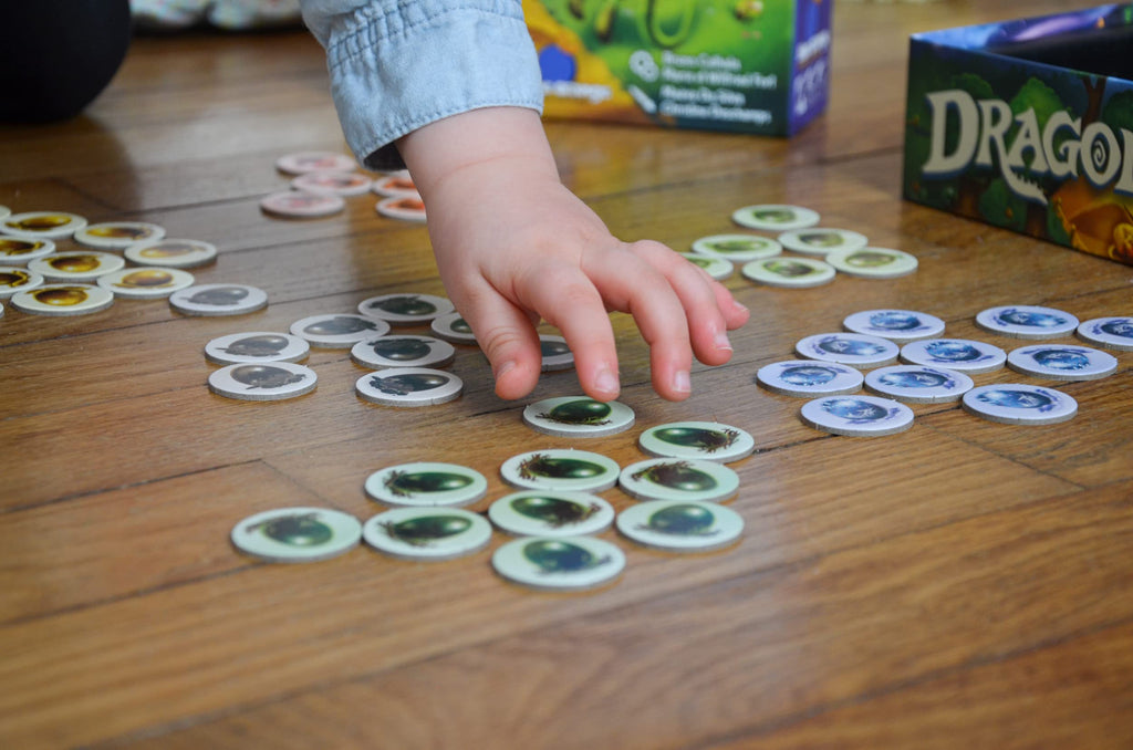 Tabletop Strategy Game, My First Kingdomino, Fun Kids & Adults Family Fantasy Board Game, 2-4 Players, Ages 5+, Dragomino by Blue Orange Games