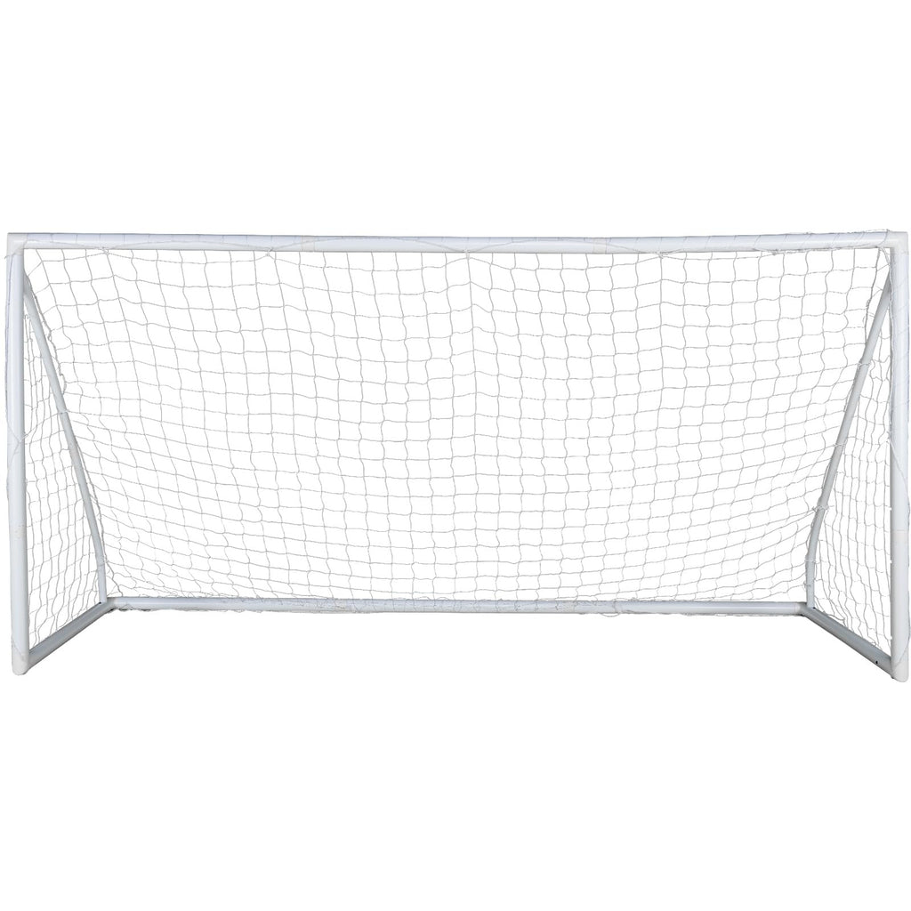 VEVOR Portable Soccer Goal, 12 x 6 ft Large Practice Soccer Net, Steel Fiberglass Structure Training Goal Set with Carry Bag, All-Weather Outdoor Use, for Backyards, Parks, School Fields
