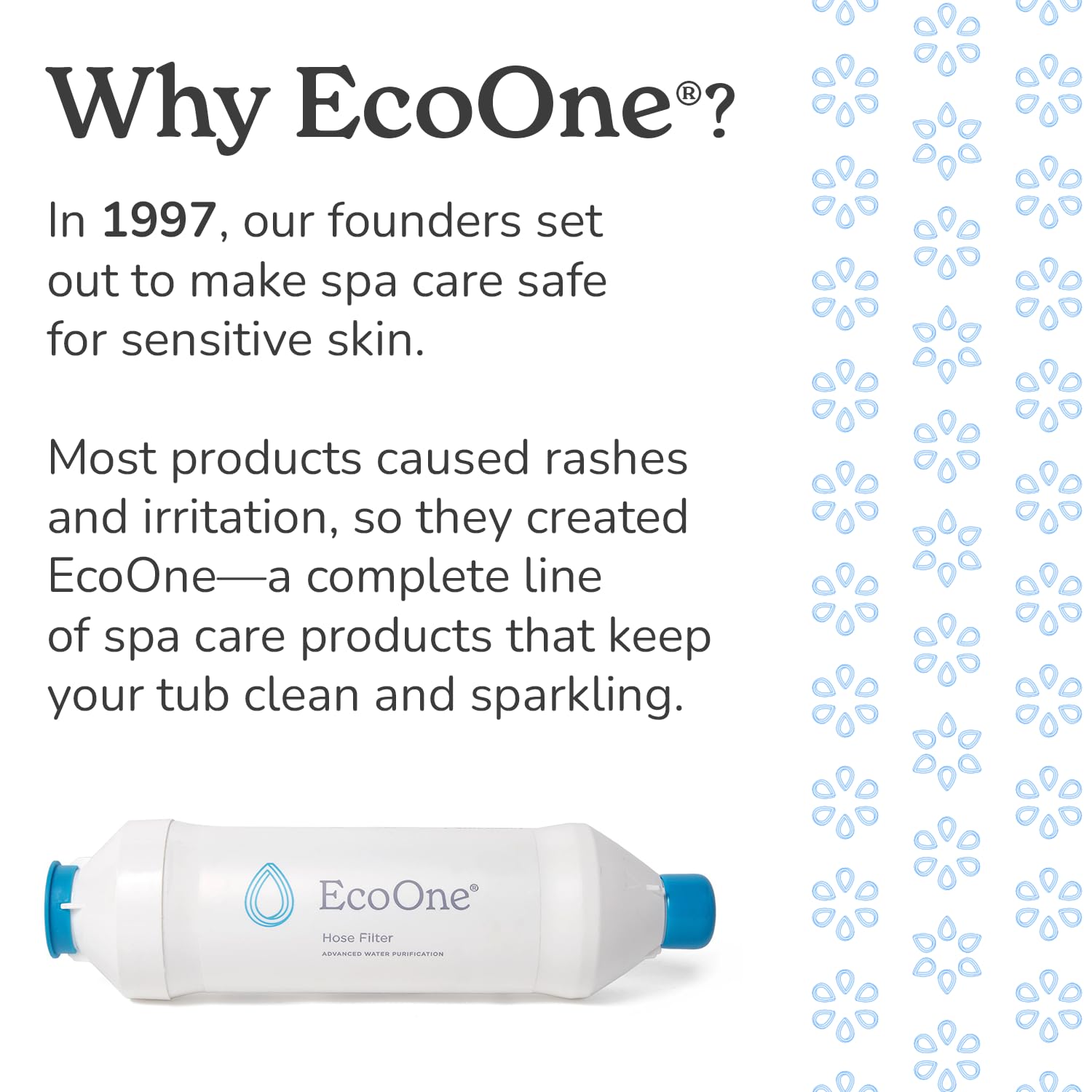 EcoOne Spa Monthly | Gentle All-Natural Spa Treatment | Conditioning Hot Tub, Pool, & Spa Cleaner | Above, In-Ground, or Inflatable Hot Tub Cleaner Stabilizes pH & Alkalinity, 8 Oz, (1-Pack)
