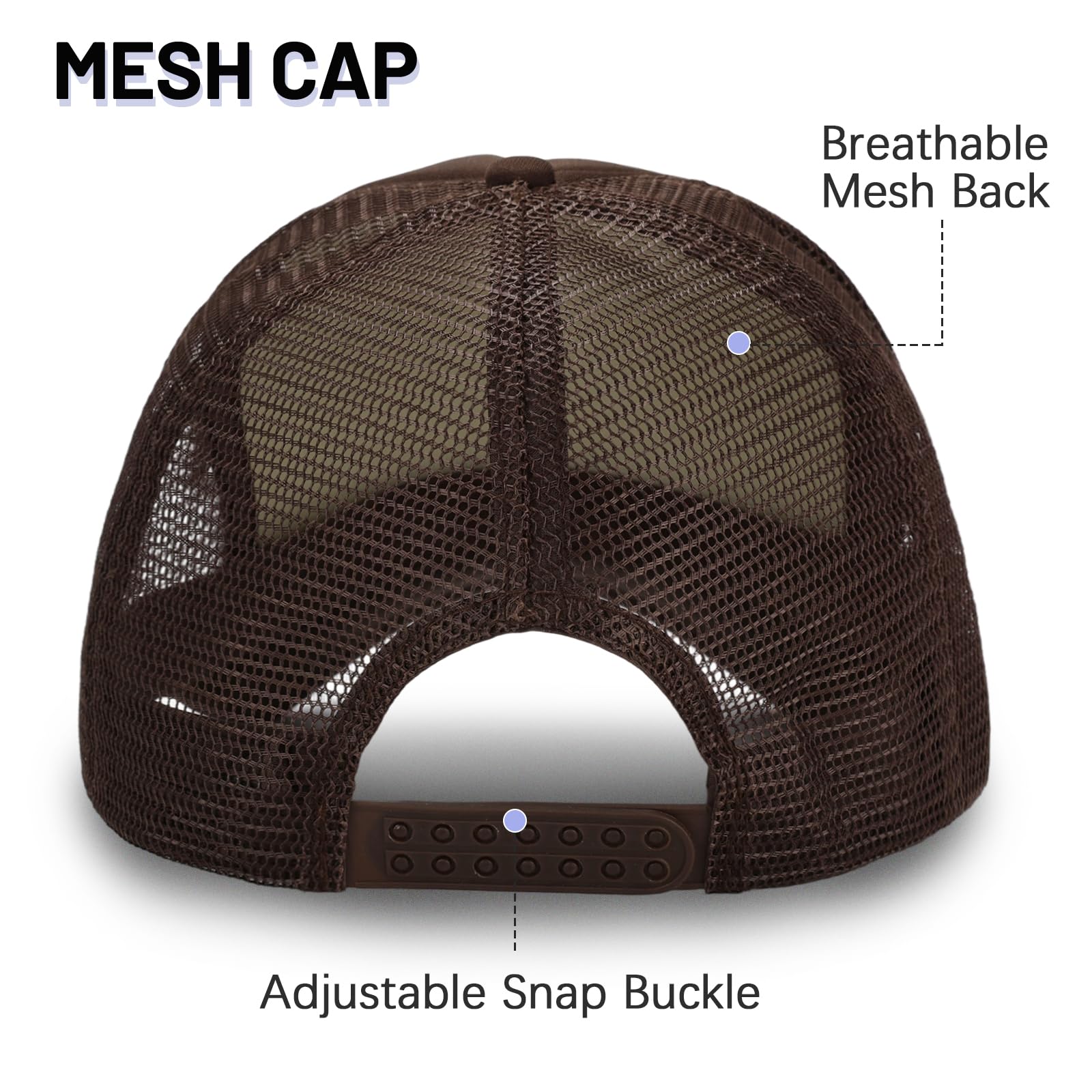 Ultrafun 10 Pack Trucker Hat Mesh Sublimation Blank Hats Adjustable Baseball Caps Hats for Men Women