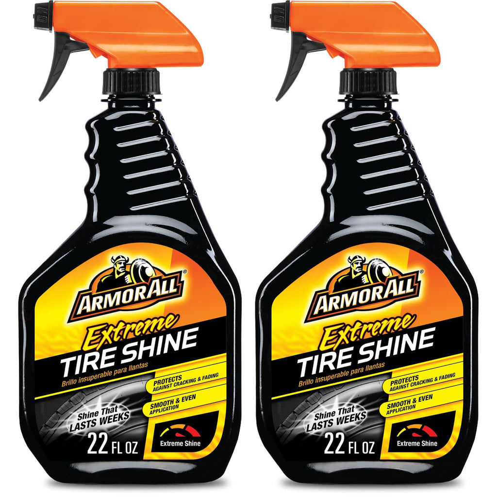 Armor All Extreme Tire Shine Spray , Tire Cleaner and Shine, 22 Fl Oz Each, 6 Pack