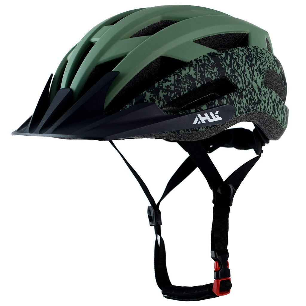 Youth Adult Road Bike Helmet, Men Women Adjustable Mountain Bicycle Helmet with Detachable Visor, 2 Sizes for Age 8-14+ Youth, Kids, Adult