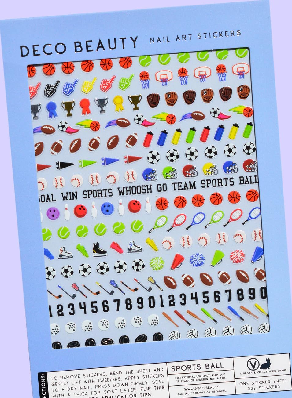 Deco Beauty 90s Baby - Super Thin & Easy-to-Apply Nail Art with The Cutest Designs - Durable & Long-Lasting Nail Art Stickers and Decals for Women, for DIY at-Home Manicures & Salon-Quality Nails