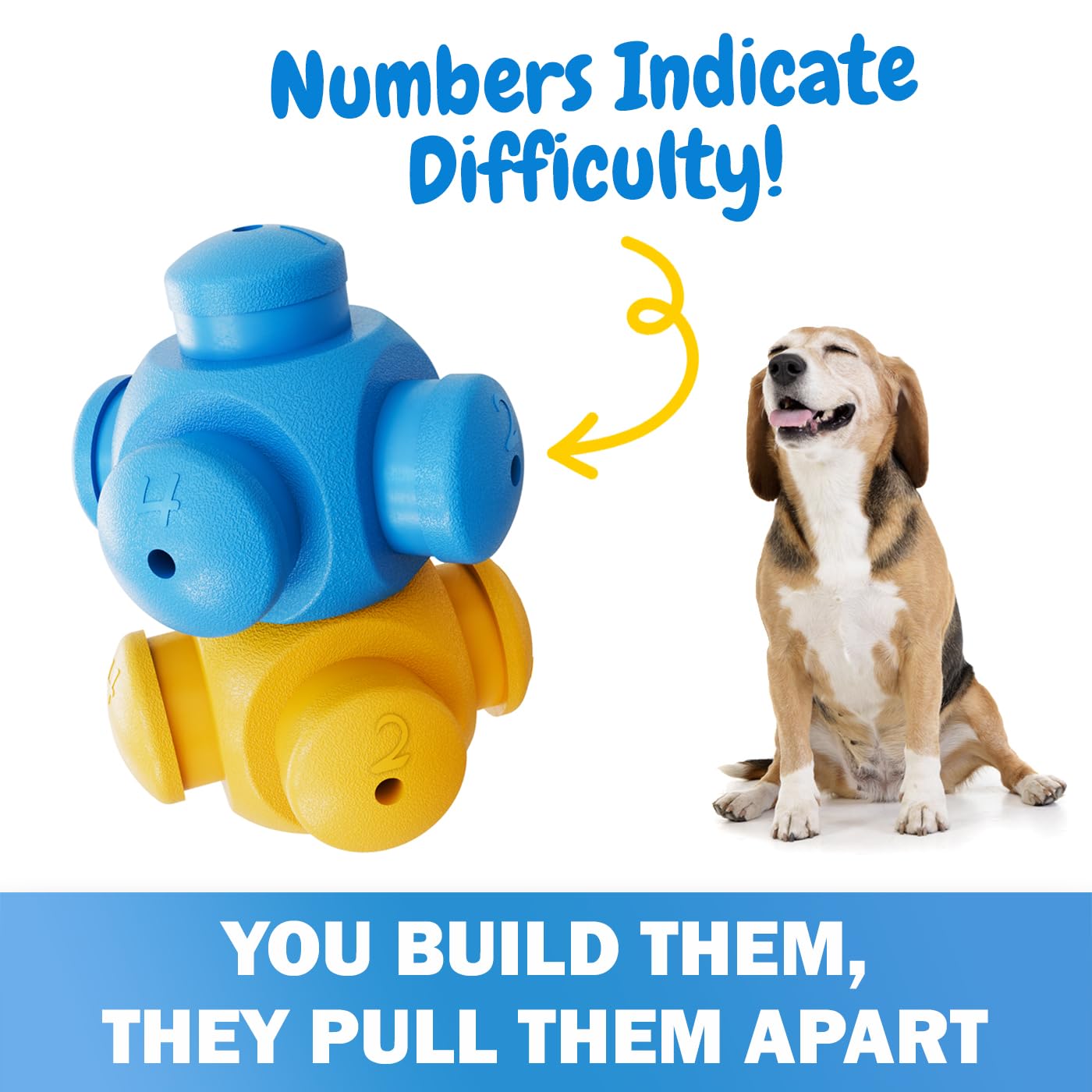 Dog Puzzle Toys for Smart Dogs, Boredom Busters, Interactive, Mentally Stimulating, Cognitive Dog Games, Hard Puzzle, Difficult Toys to Keep Them Busy, Puppy Puzzle Toys, Small, Medium, Large Breeds