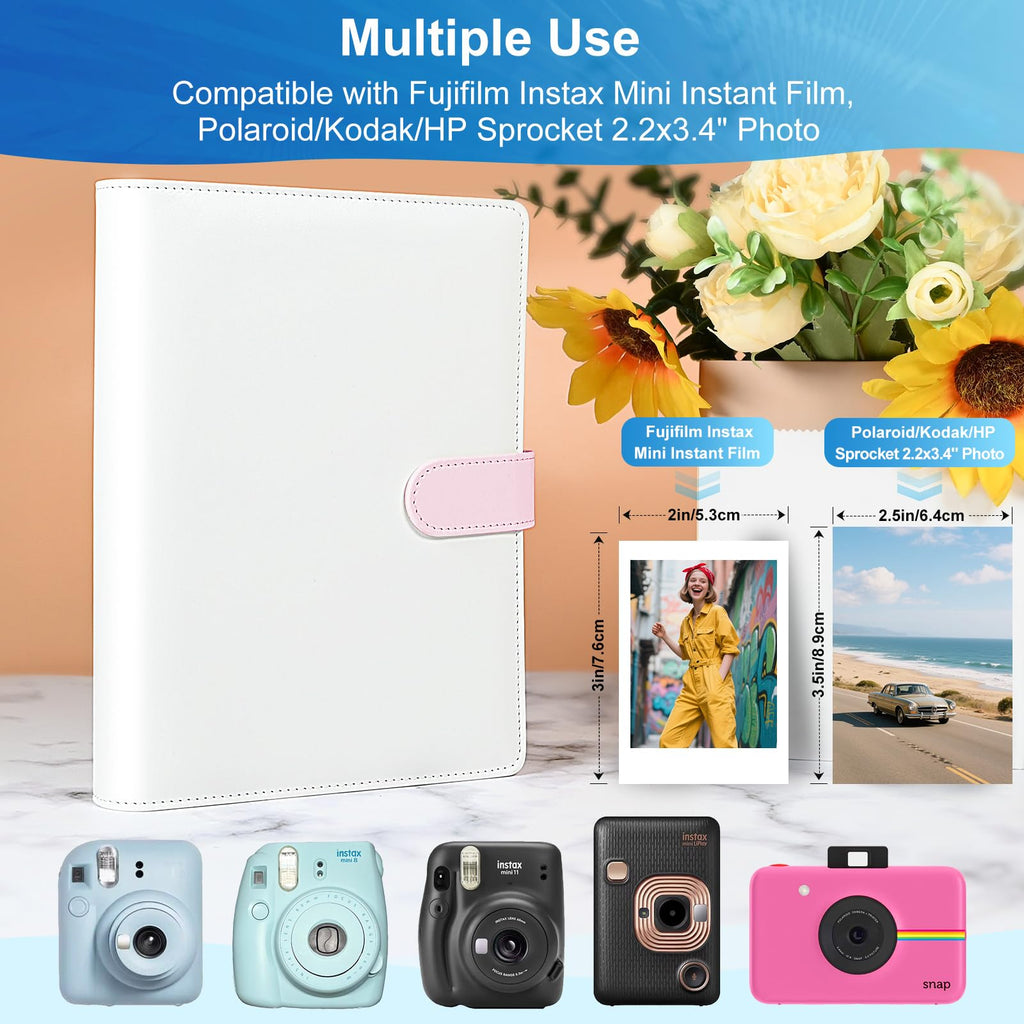 A5 Kpop Photocard Binder with 30 Pack 4-Pocket Card Pages, 6 Ring A5 Binder Card Collector Album with 240 Card Slots,PU Leather Binder Cover with Magnetic Buckle Closure for Organizing Trading Card