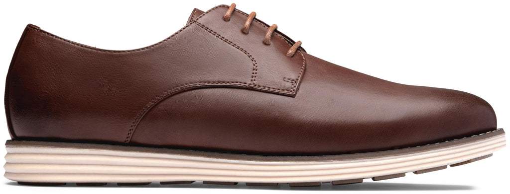 Vostey Mens Casual Dress Shoes Wingtip Plain Business Dress Shoes for Men