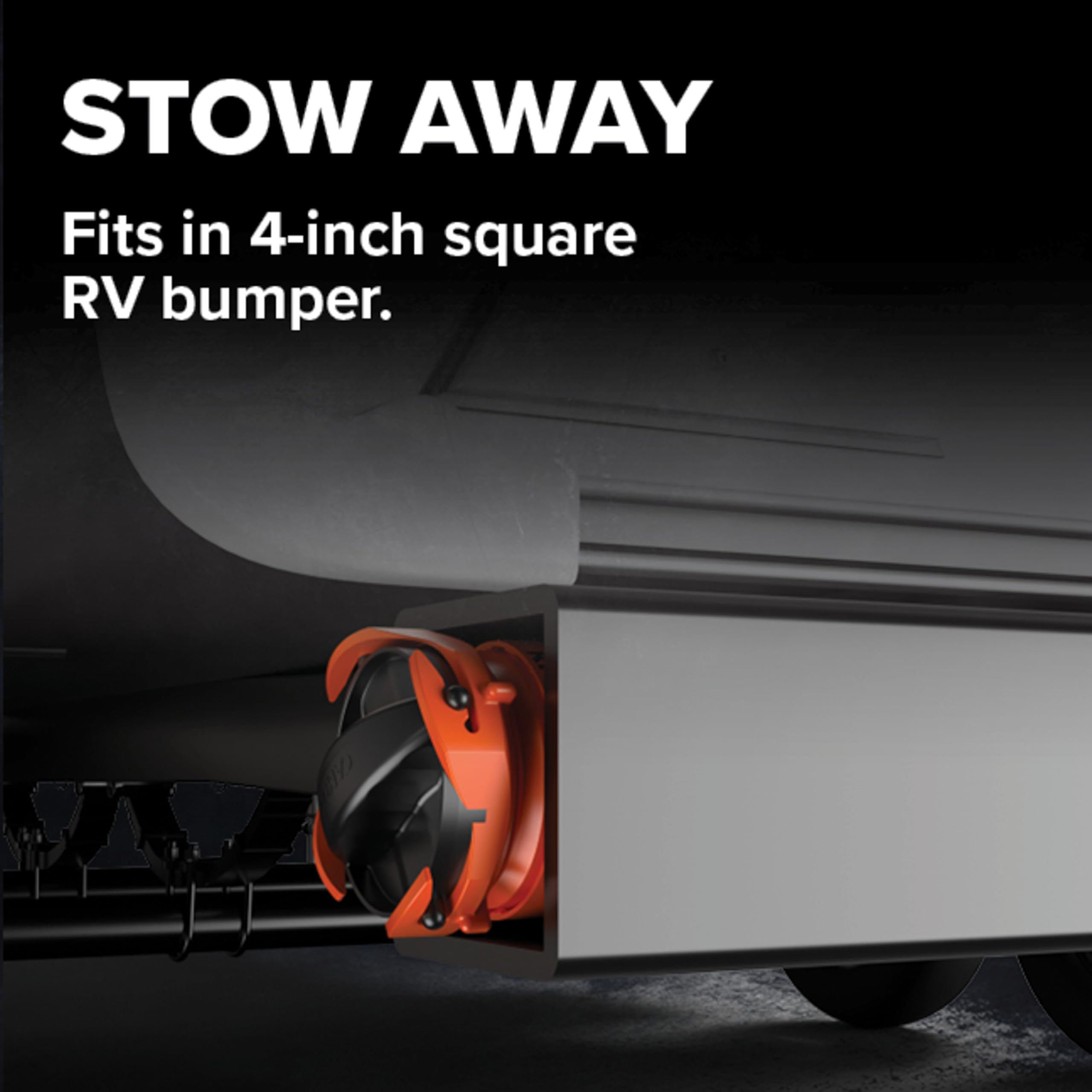 Camco RhinoFLEX 15' RV Sewer Hose Kit — Includes 4-in-1 Adapter, Clear Elbow, & Caps — Connects to 3″ Slip & 3″, 3 1/2″, 4″ NPT Threaded Sewer Connections (39770)