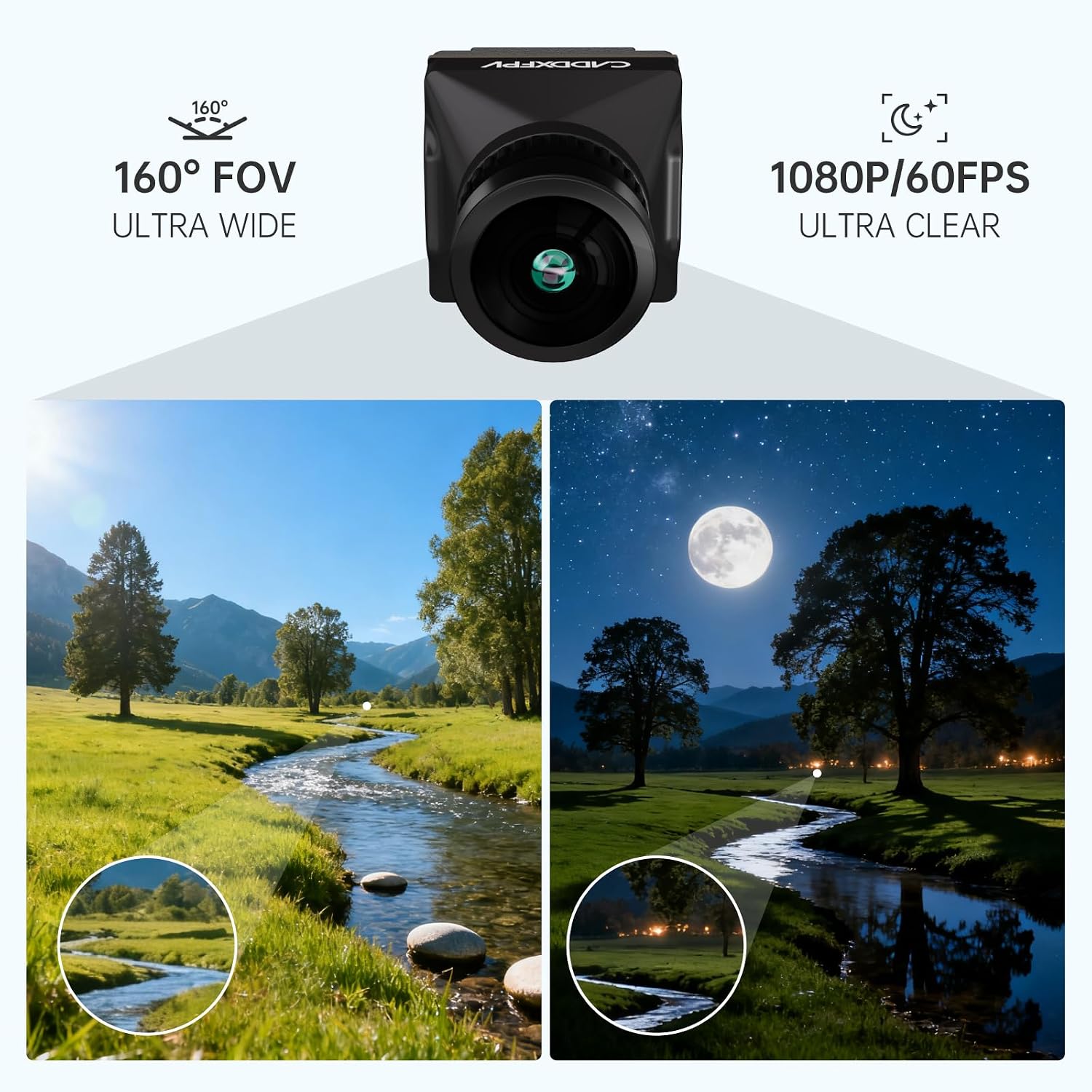 CADDXFPV Walksnail Avatar Pro Kit – Air Unit Pro for FPV Drone with Excellent Night Vision, Gyroflow Support, Digital Transmission System,Dual Antennas, 22ms Low Latency, 4km Max Range, 160° FOV, 1080P/60fps H.265 Video Recording, 1/1.8-inch Starvis II