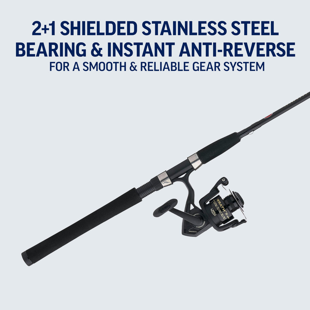 Penn Wrath II Spinning Reel and Fishing Rod Combo