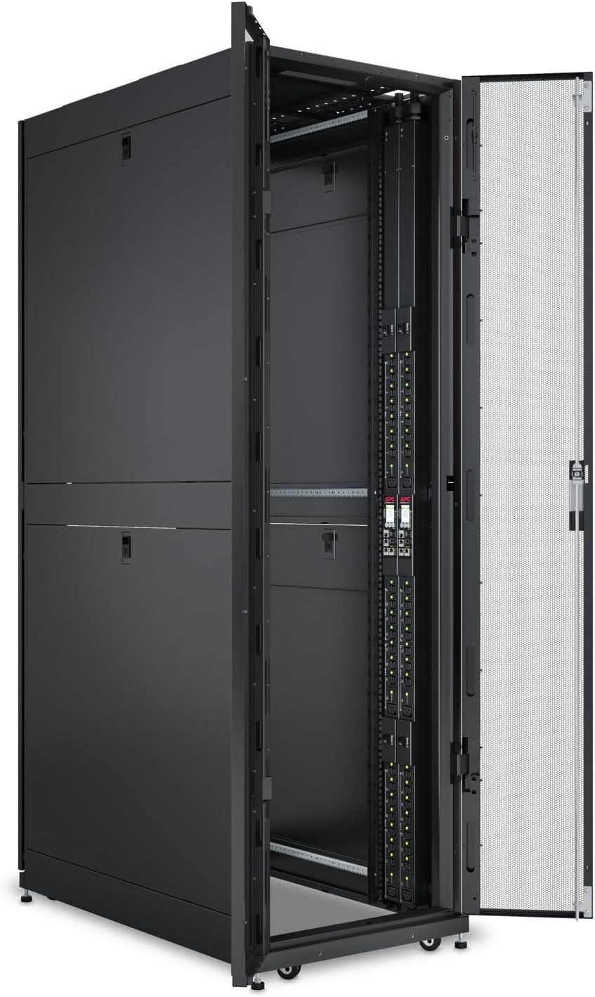 APC Netshelter Rack PDU, AP8841, Metered, 5kW, 30A/200/208V, L6-30P Input, (36) C13 & (6) C19 Outlets
