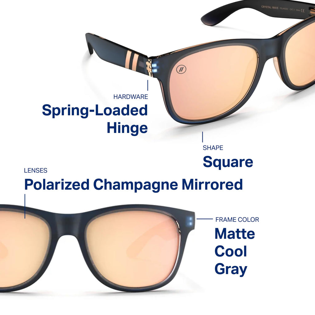 Blenders Eyewear M Class X2 – Polarized Sunglasses – Round Lens, Spring Loaded Hinge – 100% UV Protection – For Men & Women