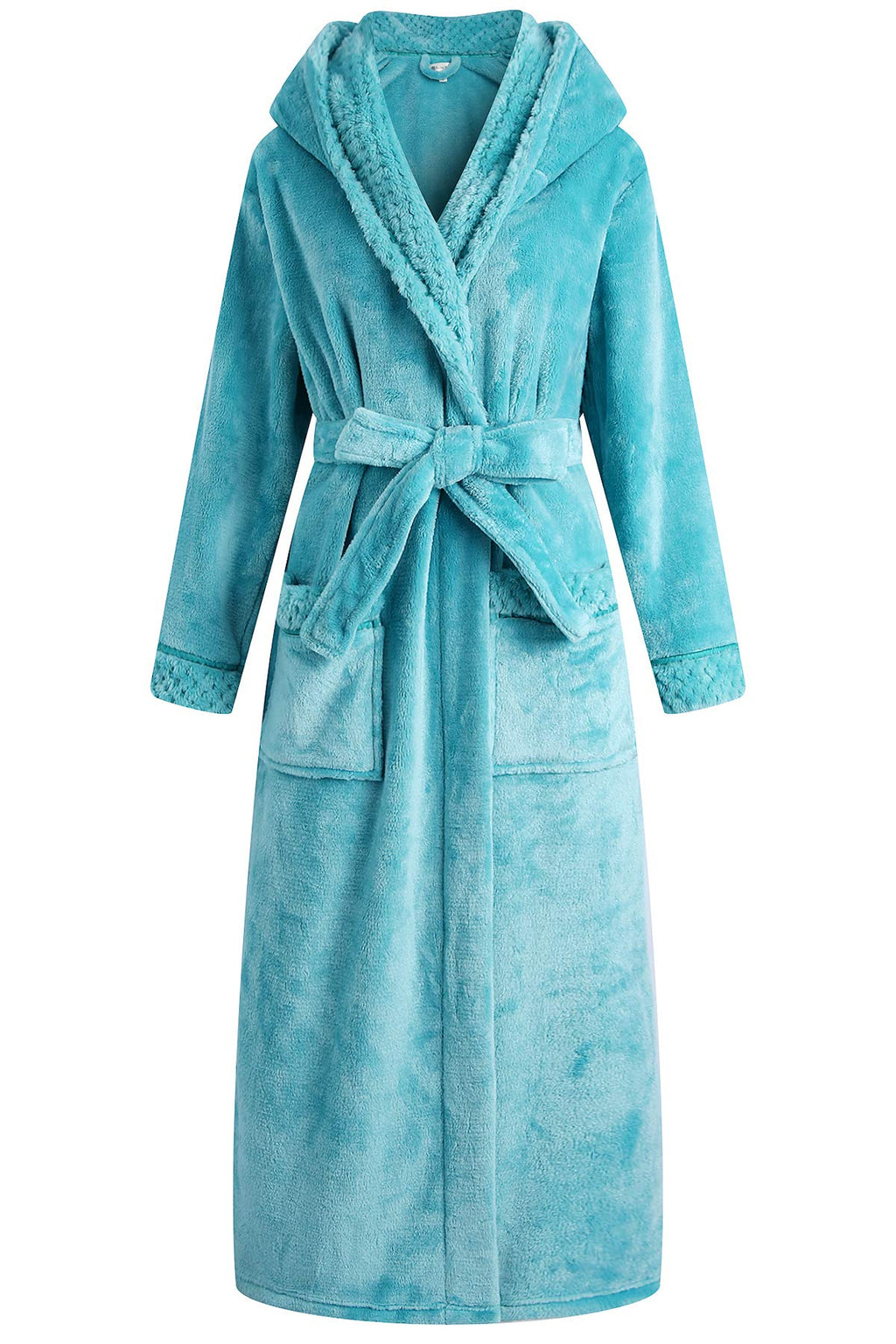 Richie House Women's Plush Soft Warm Fleece Bathrobe Robe RH1591