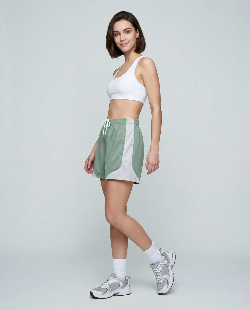Real Essentials 4 Pack: Womens Active Athletic Performance Mesh Shorts with Pockets (Available in Plus Size)