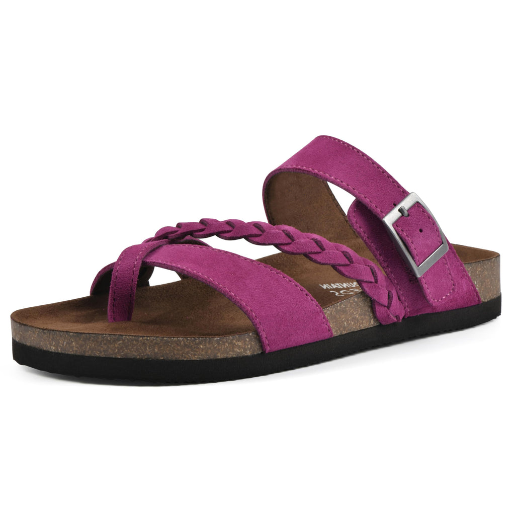 White Mountain Women's Hazy Braided Footbed Sandal