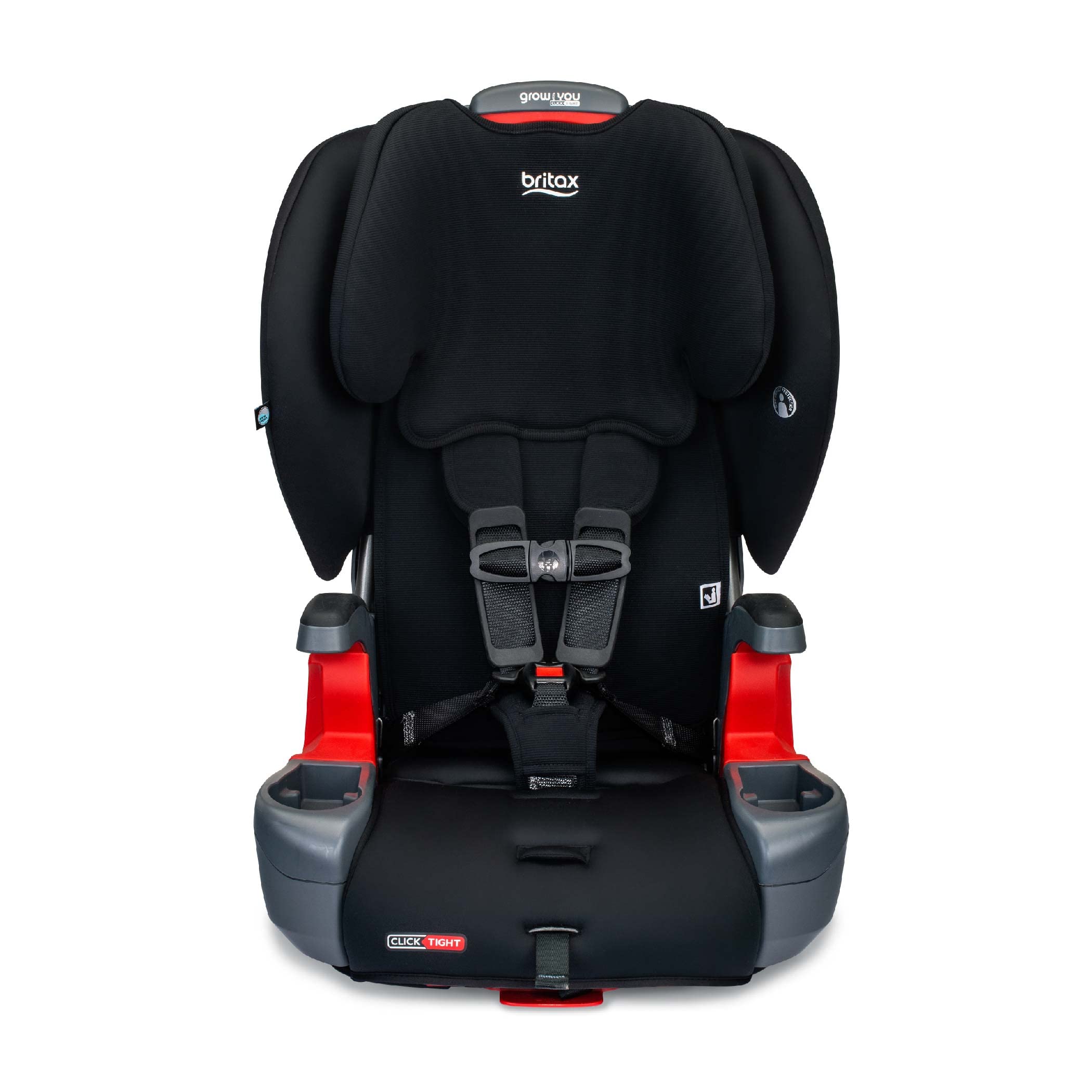 Britax Grow with You ClickTight Harness-2-Booster Car Seat, 2-in-1 High Back Booster, Black Contour