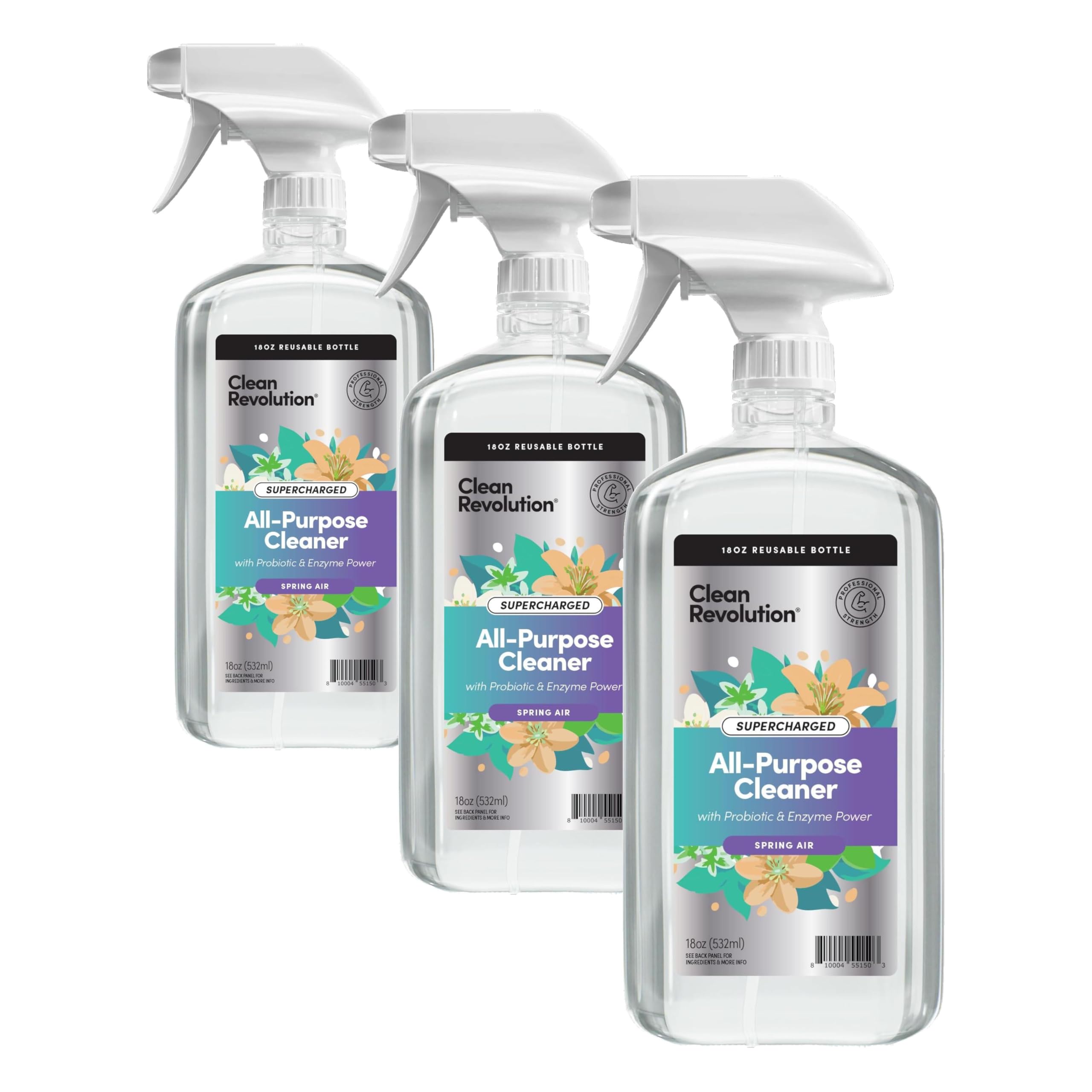 Clean Revolution Multi Surface Cleaner Refill Supply, Non-Toxic, Eco-Friendly & Plant-Based, Ready to Use, Dreamy Citrus, 128 Fl Oz (1 Gallon)