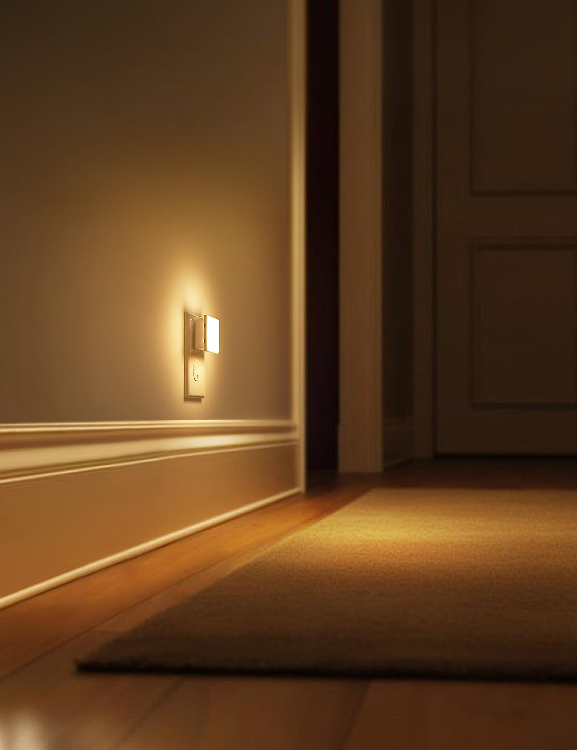 L LOHAS LED Night Light,Night Lights Plug into Wall, [6-Pack] Plug in Night Light, Dusk-to-Dawn Sensor, 3000K Soft White 0.3W Bright Nightlight Auto-On/Off for Adults Kids Bedroom Bathroom Hallway