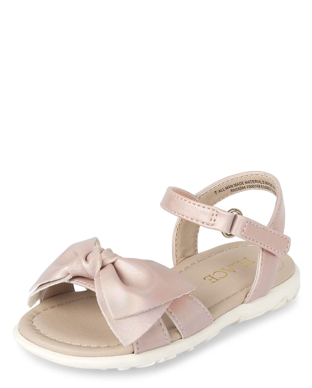The Children's Place Baby Girls' Baby Girls and Toddler Flat Sandals With Adjustable Ankle Strap