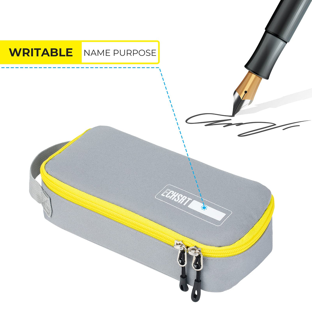 ECHSRT Large Pencil Case, Aesthetic Pen Pouch with Big Capacity, Minimalist Portable Stationery Bag with Handle for Office Organizer Aesthetic Pencil Cases