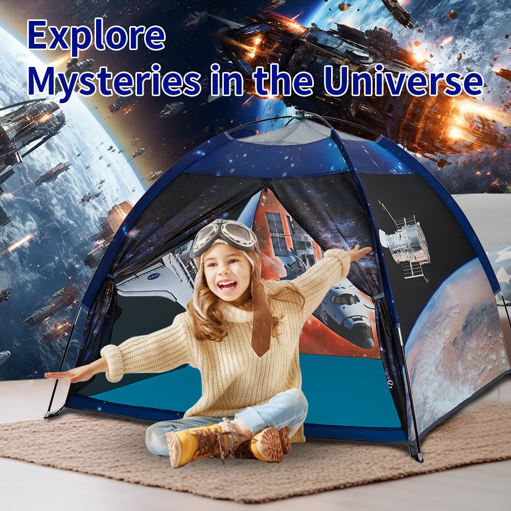 Mnagant Kids' Alpaca Tent - Fun Pop-Up Playhouse for Boys and Girls - Easy Setup, Indoor/Outdoor Adventure Tent - 47" x 47" x 43"
