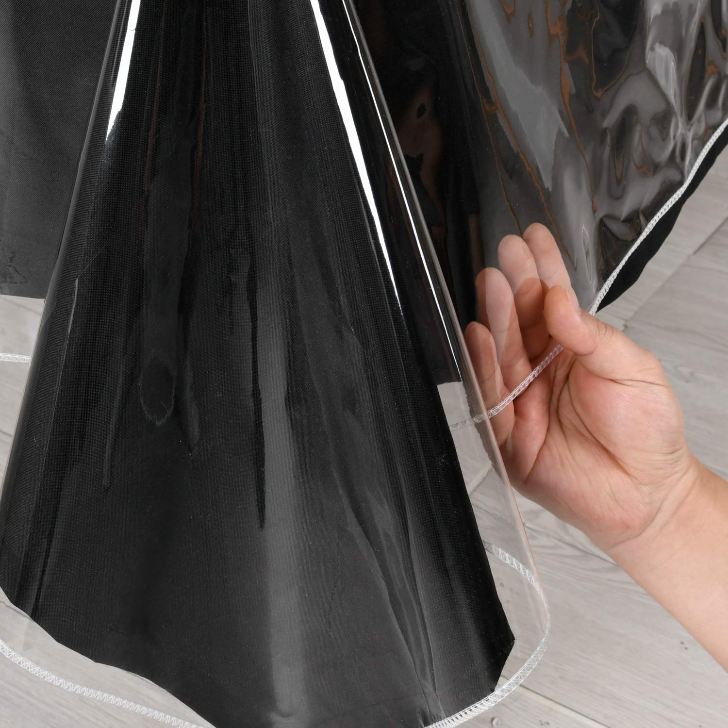 Hiasan Clear Plastic Tablecloth Rectangle - 100% Waterproof Oilproof Stain Resistant Wipeable Transparent Vinyl Table Cloth Protector, 30 x 30 Inch