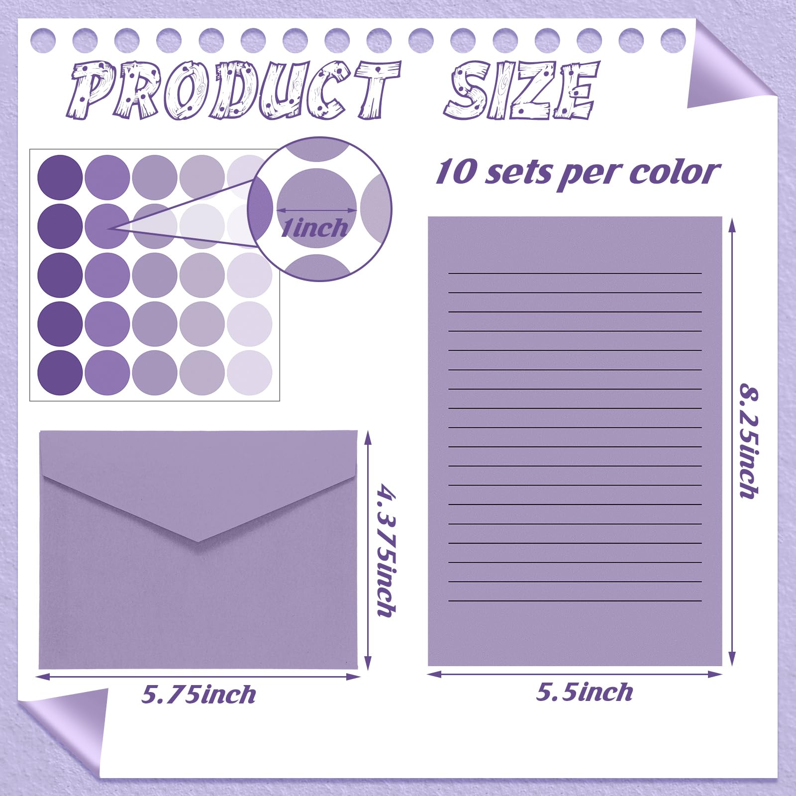100 Pcs Stationery Lined Stationery Paper and Envelopes Set Includes 50 Letter Writing Paper and 50 Envelope for Office, 5.5 x 8.25 Inch(Blue)