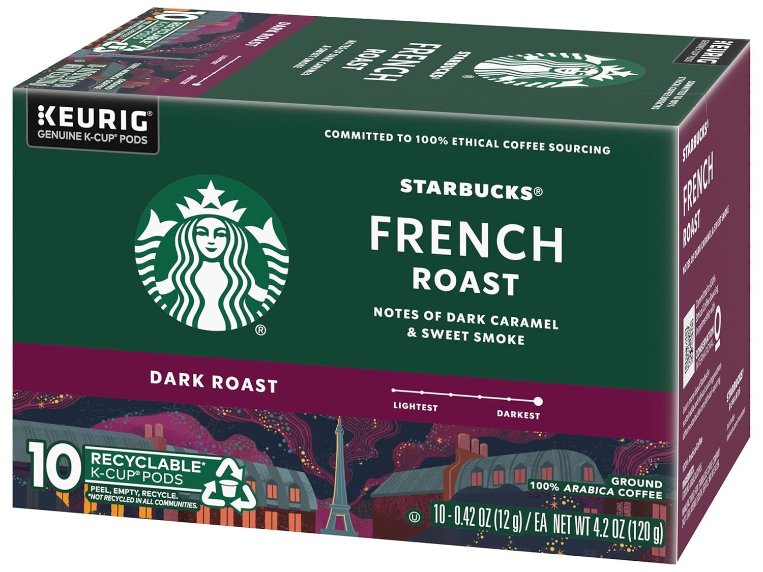 Starbucks Coffee, Caffe Verona Dark K Cup Portion Pack for Keurig Brewers, 24 Count