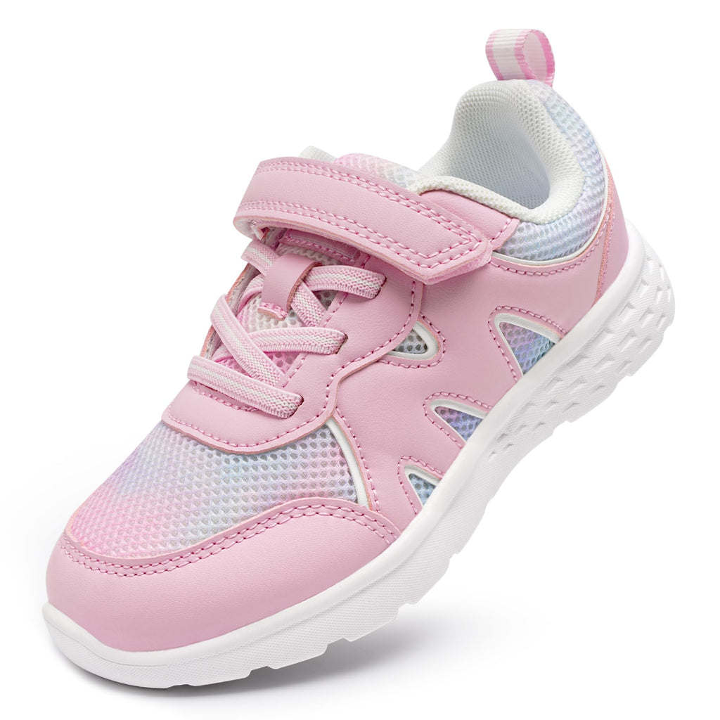Stelle Girls Sneakers Kids Tennis Shoes with Non-Slip Sole Lightweight Breathable Athletic Sports Running Shoes for Toddler/Little Kid/Big Kid