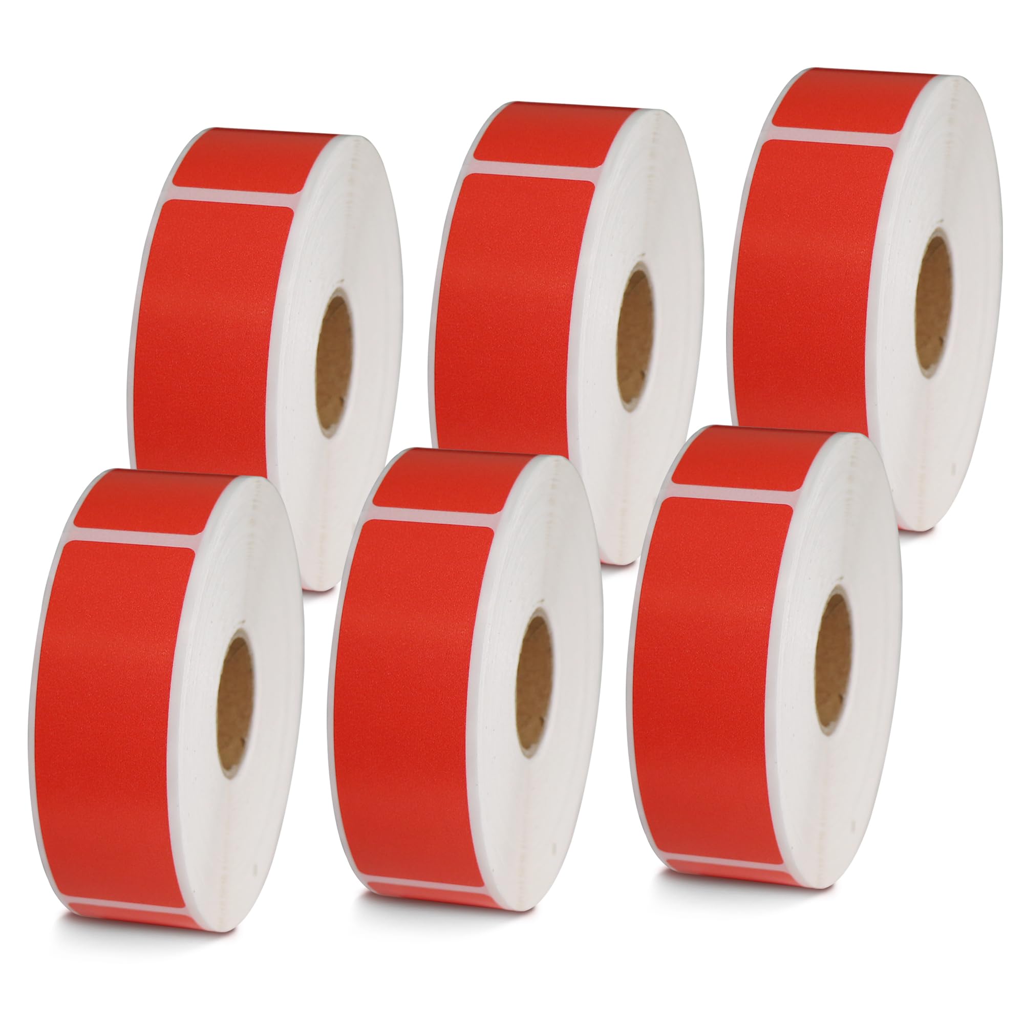 BETCKEY - 1" x 0.5" Small Labels Compatible with Zebra & Rollo Label Printer, Premium Adhesive & Perforated[Light Blue, 6 Rolls, 14580 Labels]