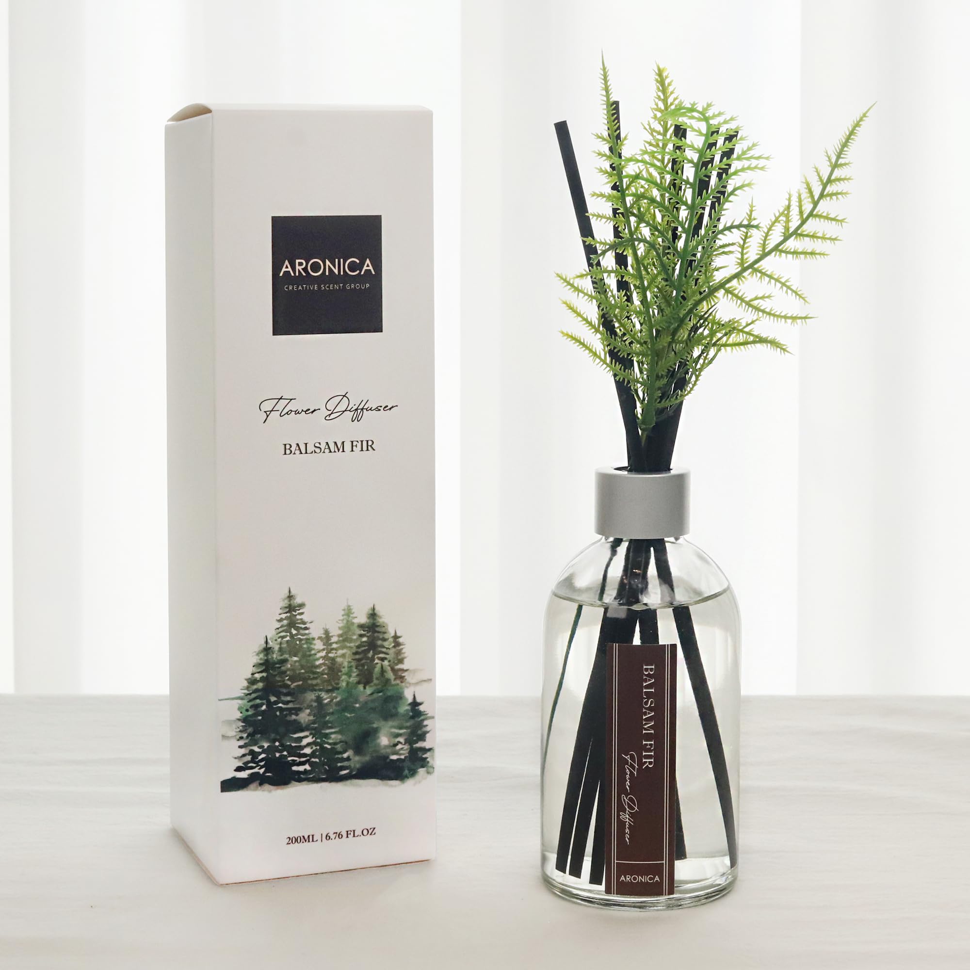 Aronica Modern Christmas Décor, Christmas Smells for House, Holiday Pine Aesthetic Diffuser, Simple Scents Evergreen Trees Boho, Cozy Office Decor for Holiday, Winter Bathroom Decor