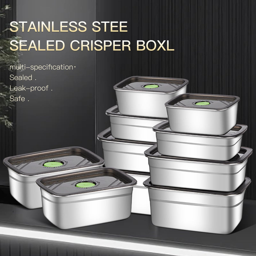 GIUOIDUO 10 Pack Stainless Steel Food Storage Containers with Leak-Proof Lids, 37oz Reusable Metal Meal Prep Lunch Boxes, Stackable, Dishwasher Safe for Snacks, Fruits & On-the-Go Meals, BPA-Free