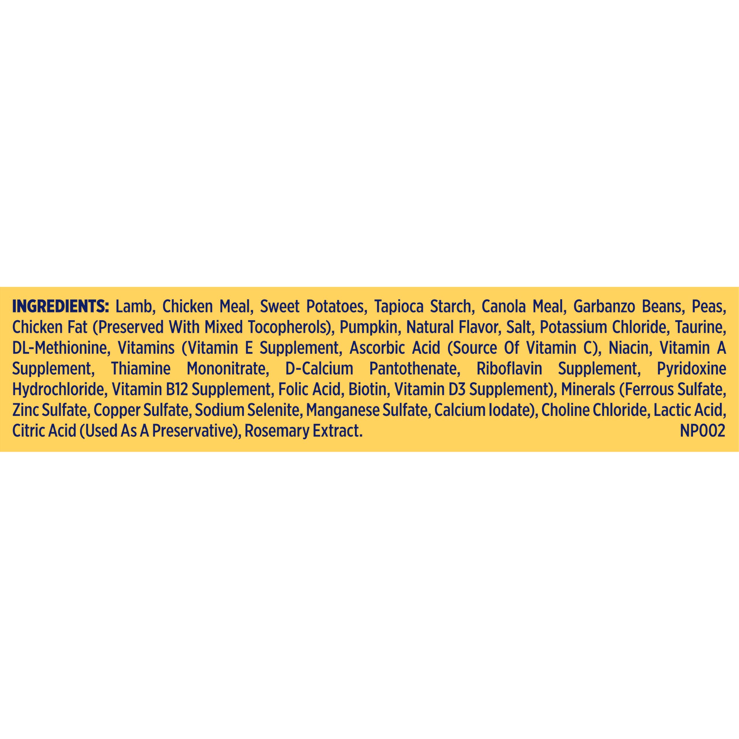 Nature's Recipe Grain Free Dry Dog Food, Lamb, Sweet Potato & Pumpkin Recipe, 4 lb. Bag