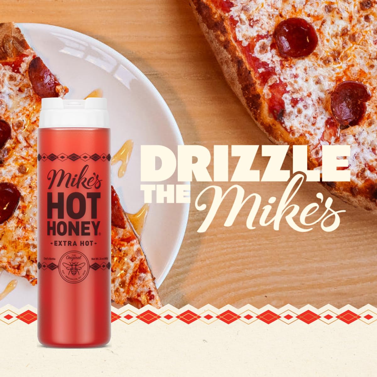 Mike's Hot Honey, Extra Hot, America's #1 Brand of Hot Honey, Spicy Honey Infused with Chili Peppers, Sweet Heat, Perfect for Hot Sauce Lovers (10oz Bottle, 1 Pack)