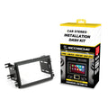 Scosche ICFD6BN Double DIN Radio Installation Dash Kit Compatible with Select 2007-2010 Ford and Mercury Vehicles - Complete Basic Aftermarket Car Stereo Install Kit - See Fit Guide Image for Vehicles