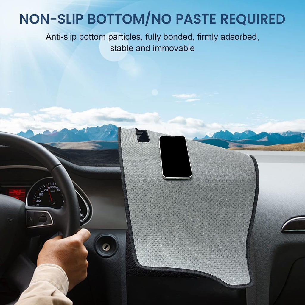 Dashboard Cover Mat Custom Fit for Mazda3 Hatchback, Sedan 2019-2024 2025 2026 (Without HUD) Dash Cover Nonslip Dash Mat Protector Sunshade No Glare Black