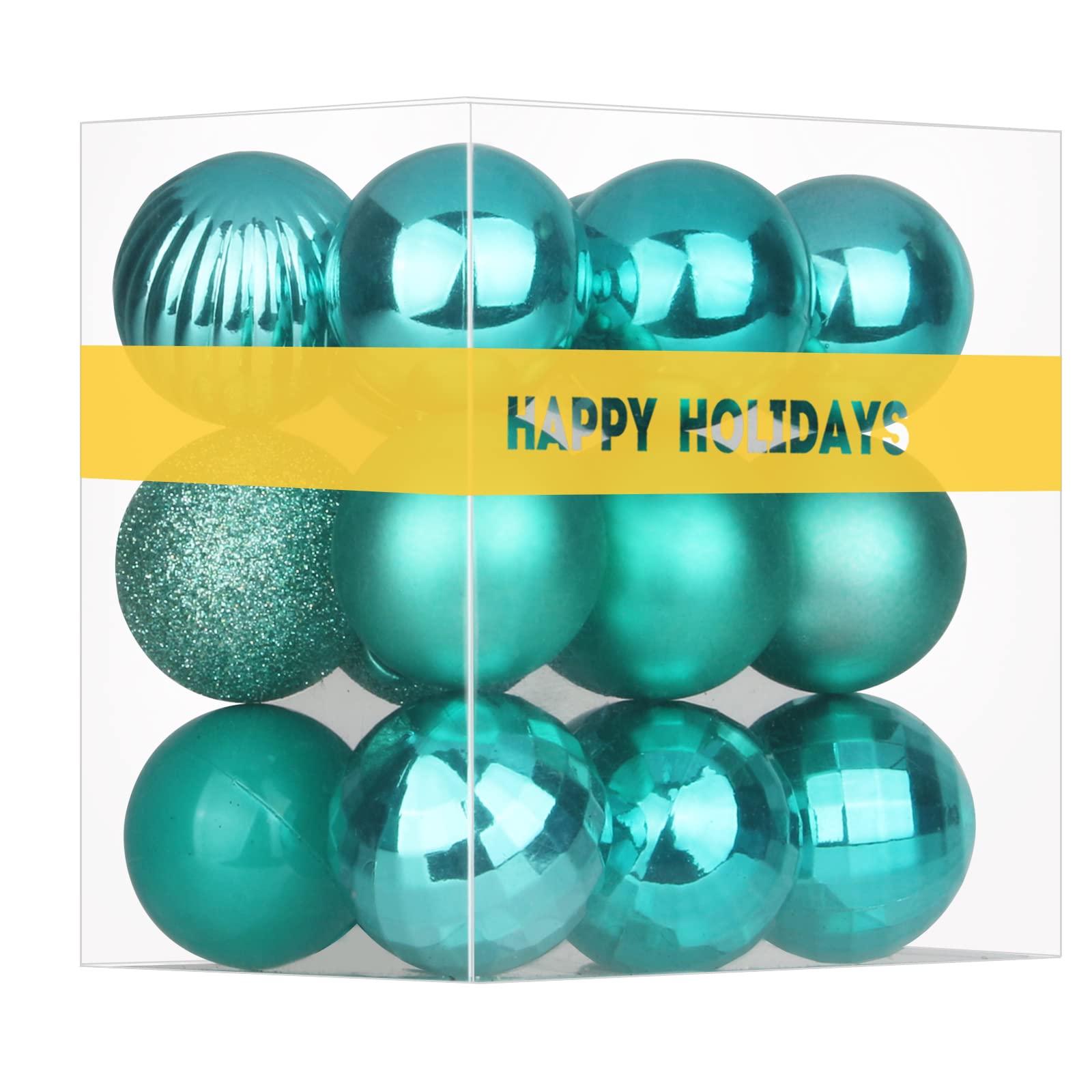 Bubblegun Pink 1.6" Small Christmas Balls Christmas Tree Decoration Ornaments Shatterproof Hanging Balls for Birthday Halloween Holiday Wedding Decorations Set of 12pcs