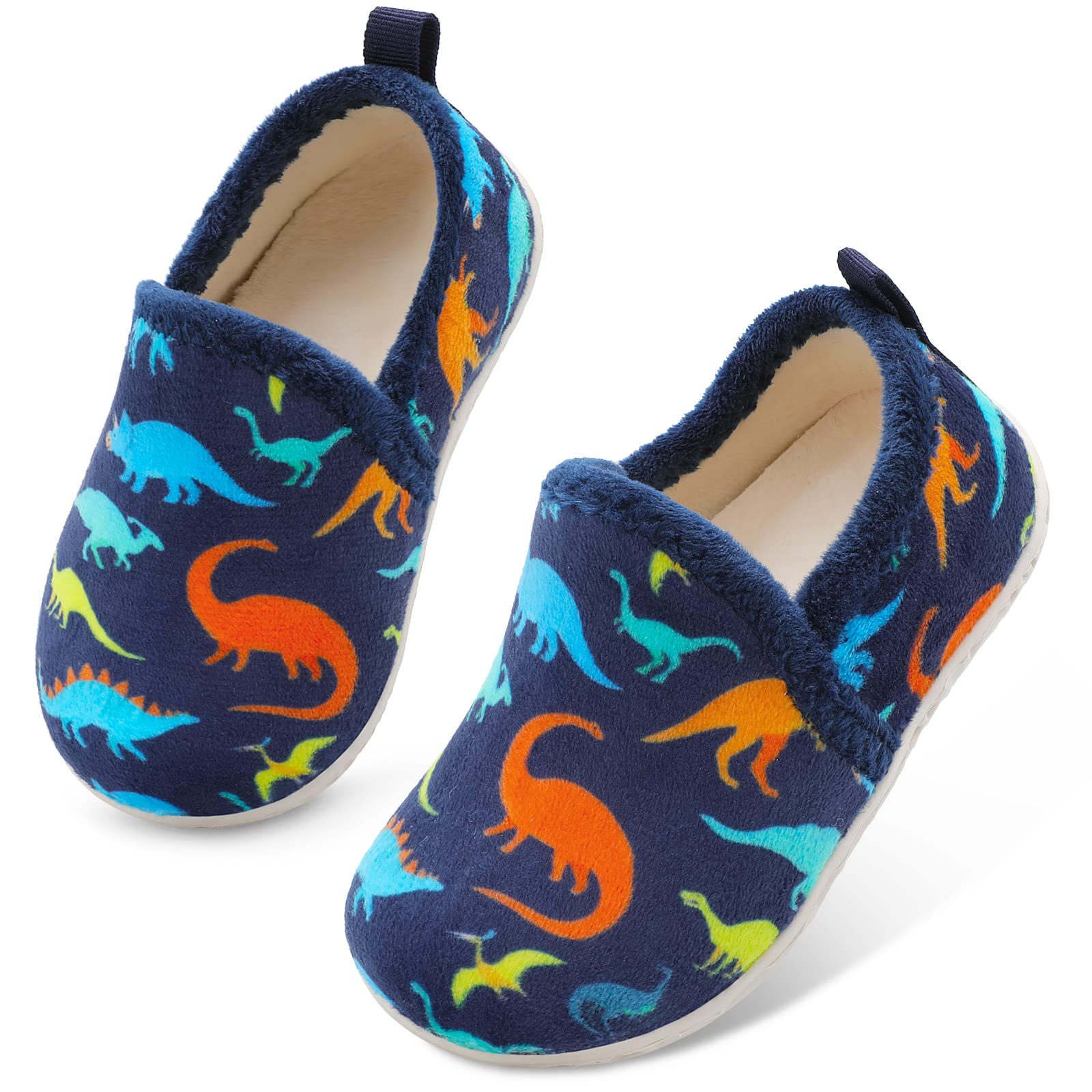 Lefflow Toddler Slippers Boys Girls House Shoes Slip on Baby Sock Shoes Lightweight Outdoor Walking Shoes