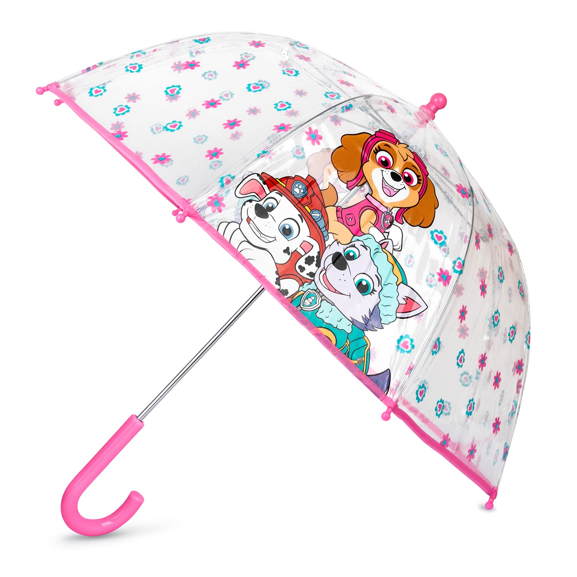 ABG Accessories Kids Umbrella for Boys and Girls Dome clear bubble umbrellas for Rain Windproof & Transparent with Easy Grip Handle Ages 3-10