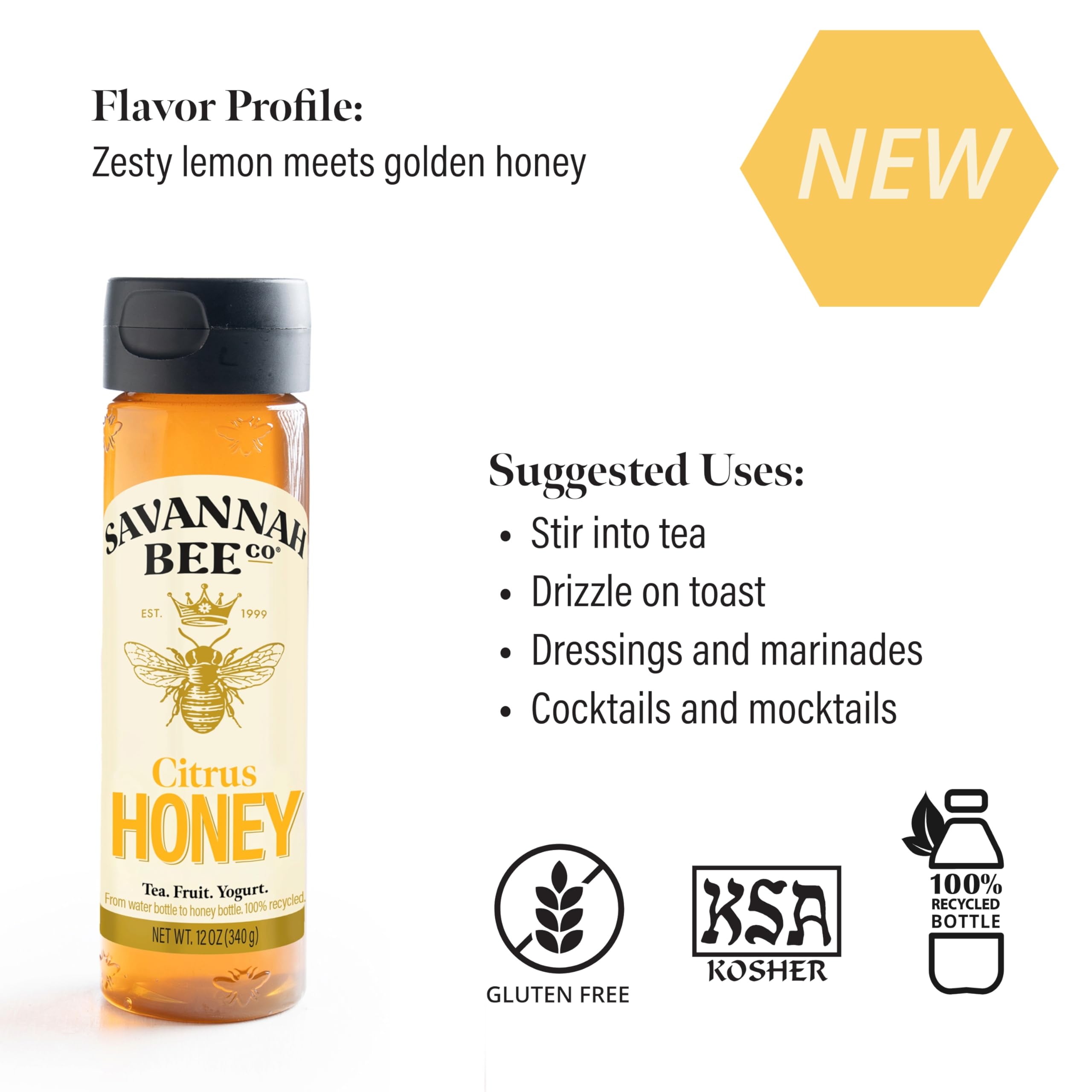 Savannah Bee Company Honey - Pure, Natural, Raw Honey